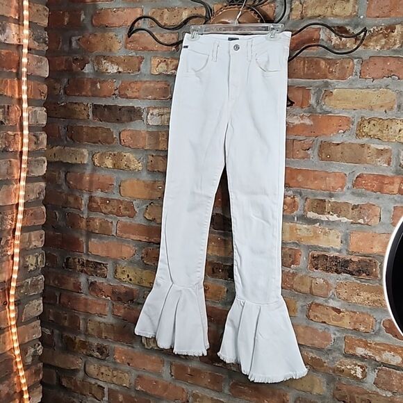 Citizens of Humanity White Drew Flounce High Rise jeans size 25 - Picture 3 of 13